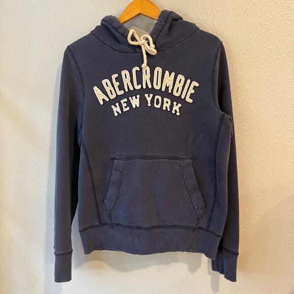 Abercrombie & Fitch Other - Abercrombie & Fitch Men's Muscle Hoodie Blue Size Med y2k New York